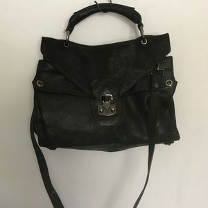 CARVEN Distressed Leather Handbag